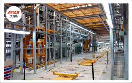 重庆长安汽车生产线工业铝型材安全防护围栏系统